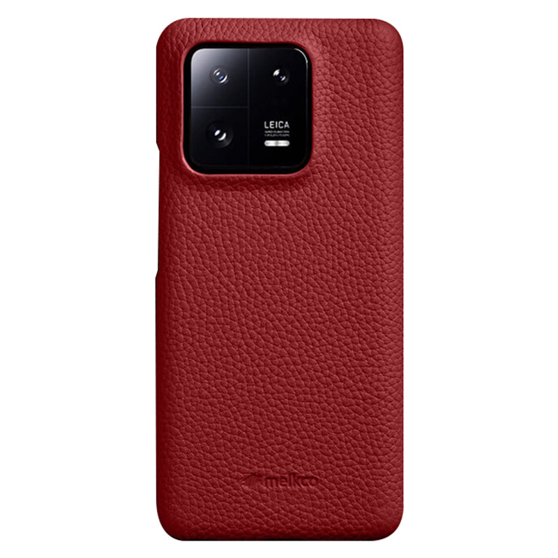 MELKCO Cellphone Case for Xiaomi 13 Incomplete Edge Genuine Cow Leather Coated PC Cover MELKCO Cellphone Case for Xiaomi 13 Incomplete Edge Genuine Cow Leather Coated PC Cover